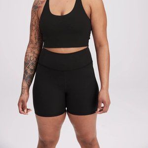 Girlfriend Collective Black High-Rise Run Short